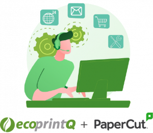 Start cutting IT costs by cutting IT waste with ecoprintQ & PaperCut